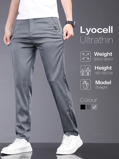 Brand Lyocell Fabric Casual Pants