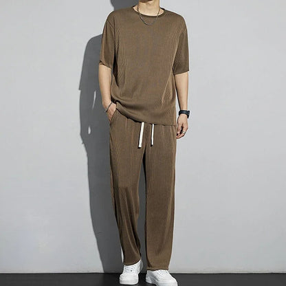 K-Pop Style Short Sleeve Tracksuit