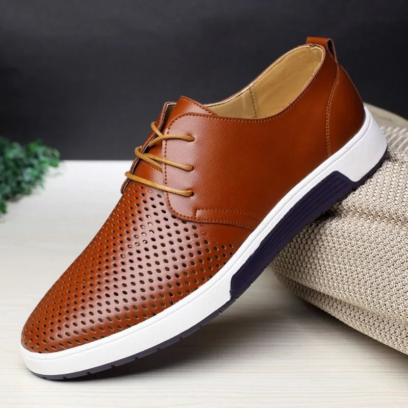 Men's Hollow Mesh Loafers