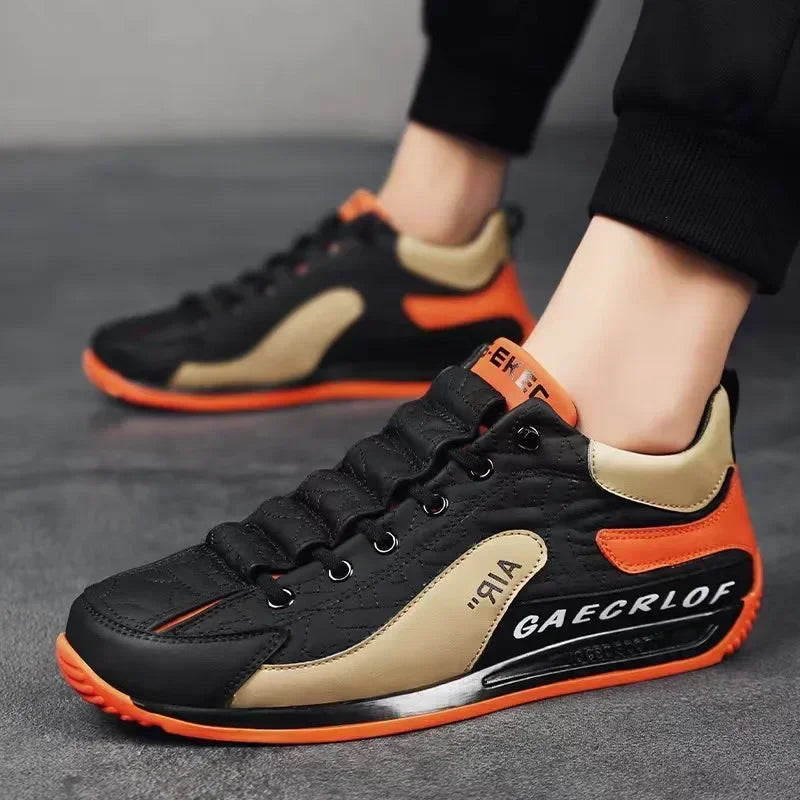 2024 Luxurious Microfiber Thick-Sole Sneakers