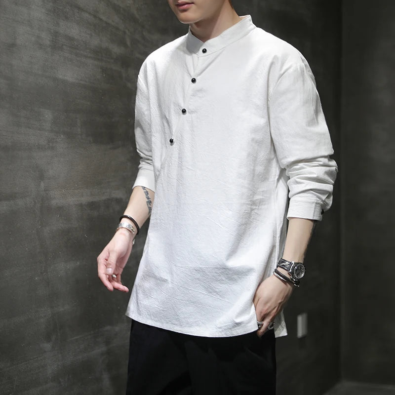 Men's Traditional Chinese Hemp Shirt