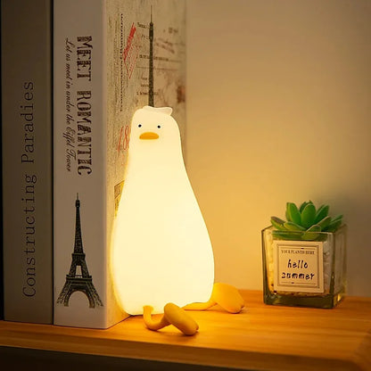 Lying Flat Duck Silicone Night Light 🦆💤