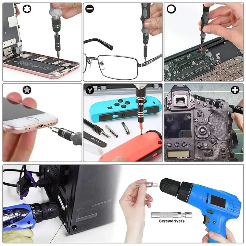 115 in 1 Precision Screwdriver Set – Essential for Home Repair and Electronics 🛠️🔧