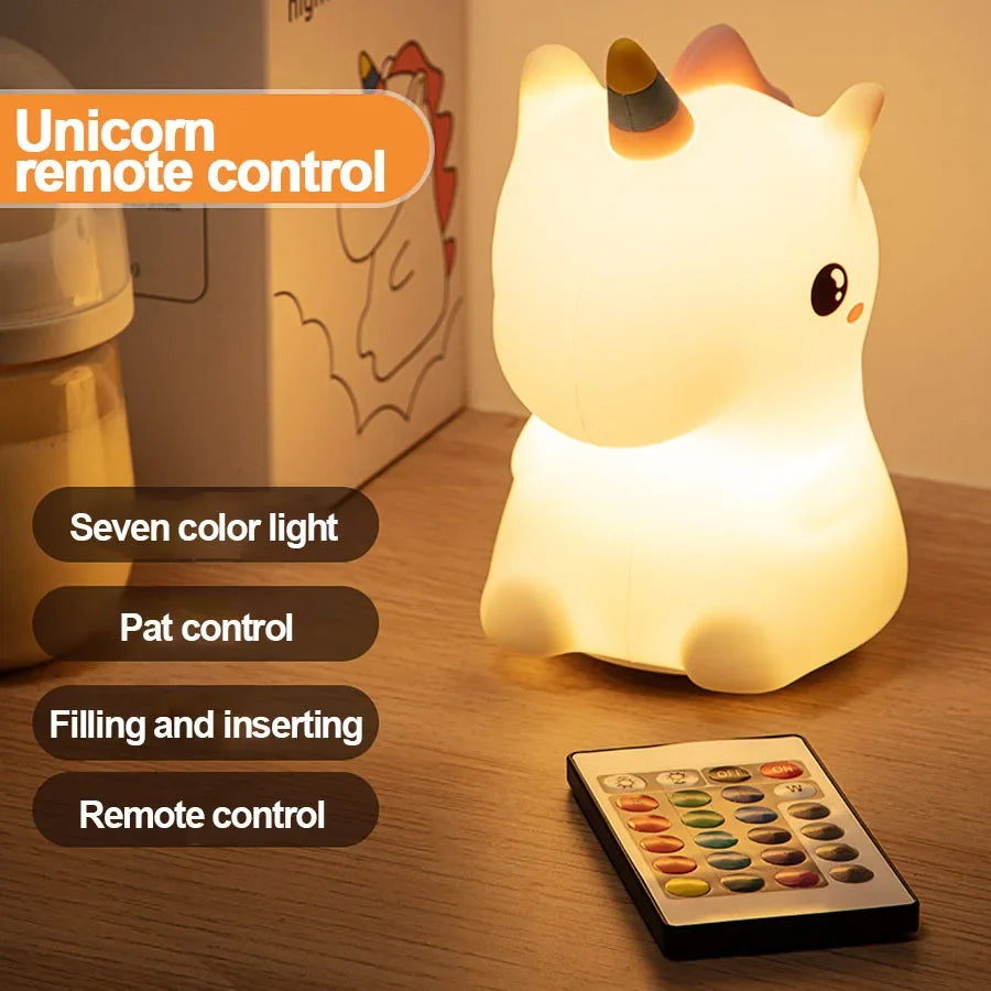 Unicorn Color Glow Night Light 🦄✨