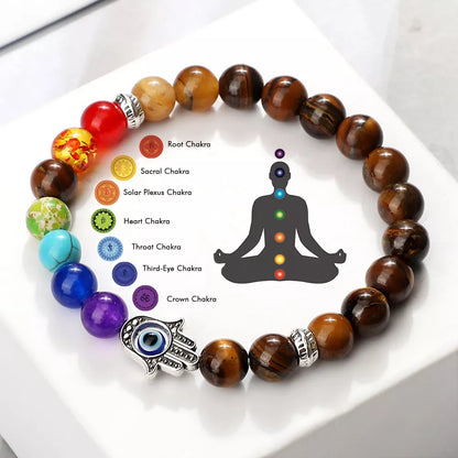 7 Chakra Natural Stone Bracelets