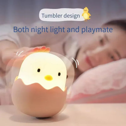 Cartoon Chicken Eggshell Night Light 🐣✨
