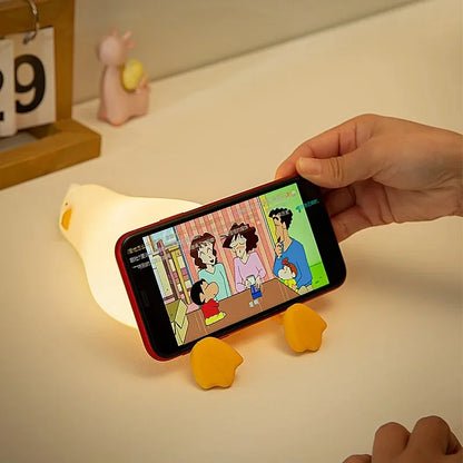 Lying Flat Duck Silicone Night Light 🦆💤