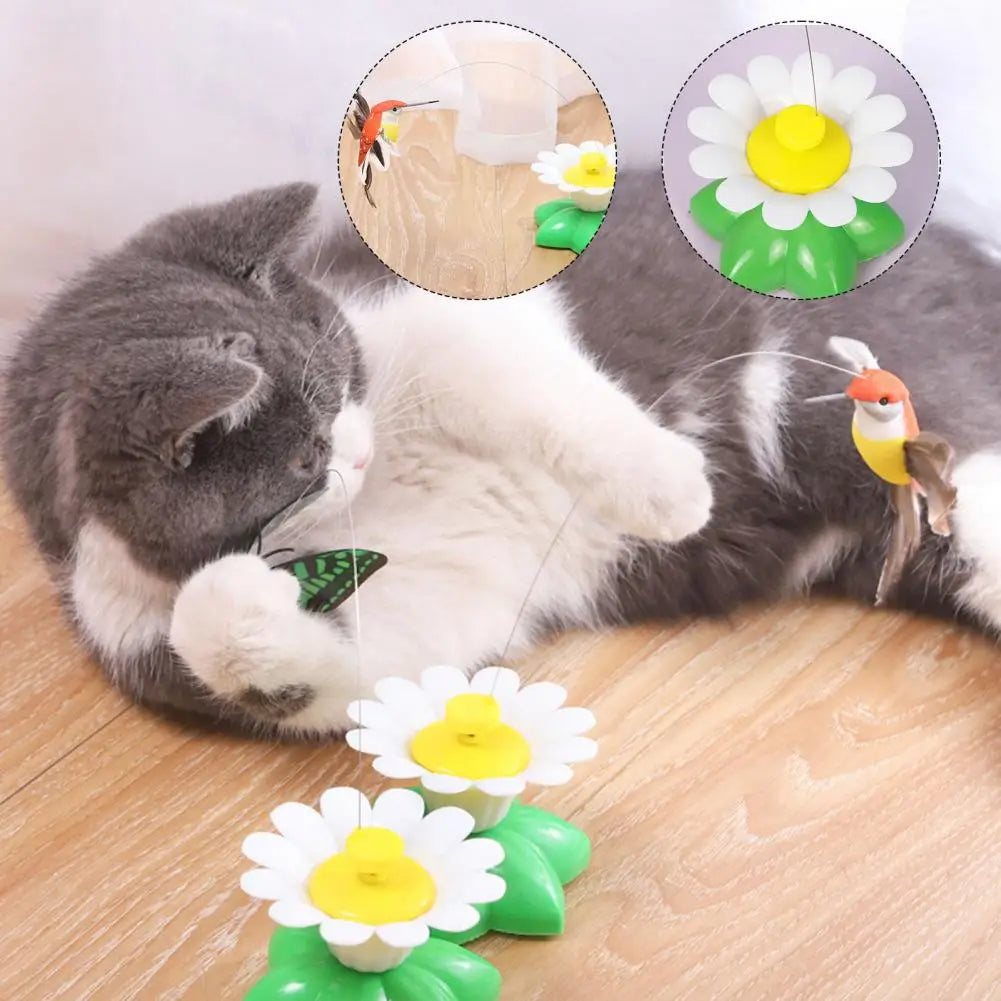 360° Rotating Cat Toy with Teasers