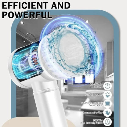 Last Day Sale Off 49% 5 in 1 Electric Cleaning Brush