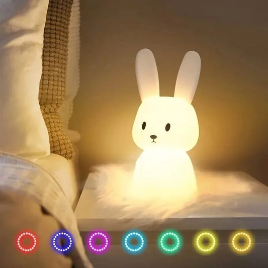 Rabbit Silicone Touch Night Light 🐰🌙