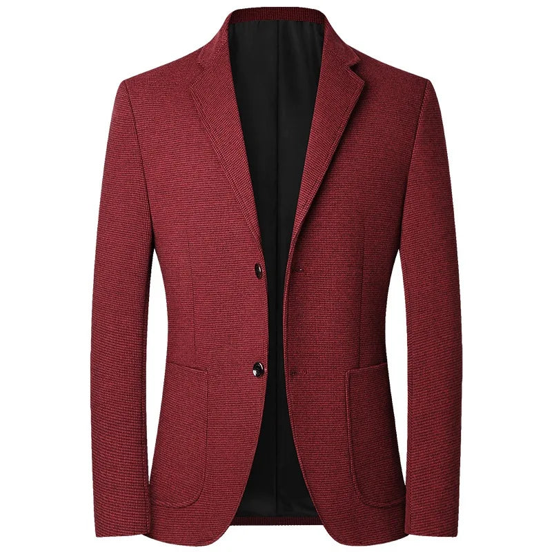 2024 Autumn Men's Business Casual Wool Blazer