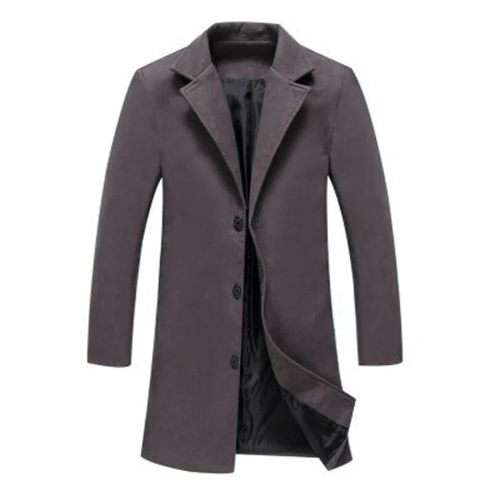 Men's Woolen Long Coat