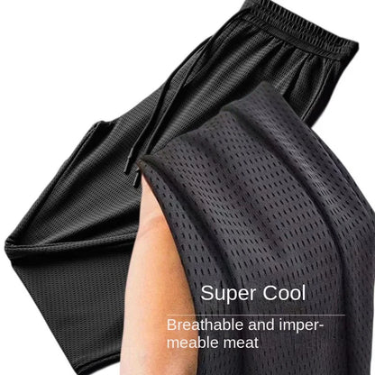 Men's Summer Ice Silk Mesh Breathable Pants