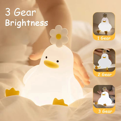 Silicone Duck Touch Lamp 🐤✨