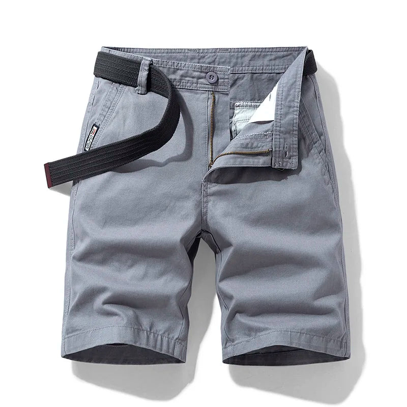 Men's 100% Cotton Solid Casual Shorts