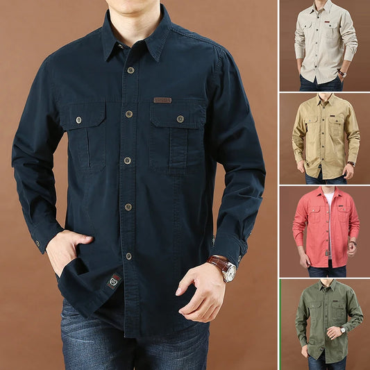 Outdoor Sports Denim Men's Shirt