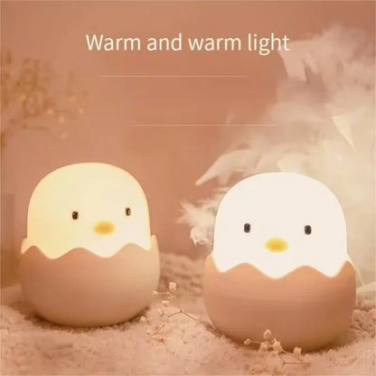 Cartoon Chicken Eggshell Night Light 🐣✨