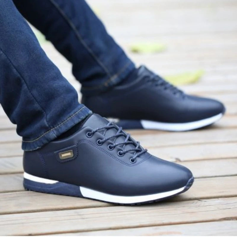 Men's All-Matching Leather Tennis Sneakers