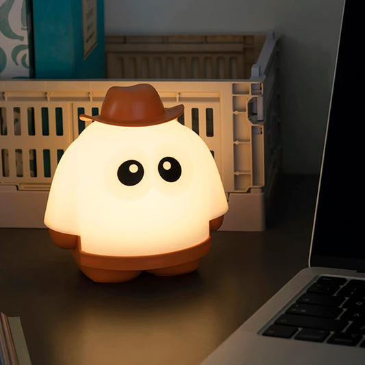 🕵️‍♂️ Detective Ghost Silicone Night Light