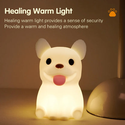 Bulldog Silicone Night Light
