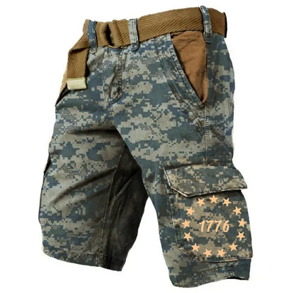 Men's 3D Digital Denim Running Shorts