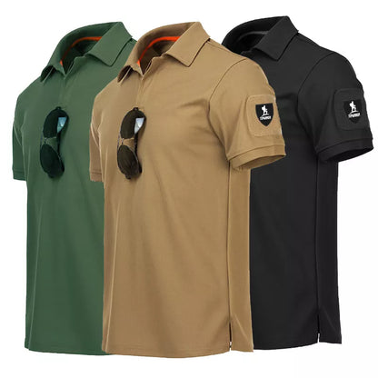 Men's Tactical Embroidered Quick-Dry Polo