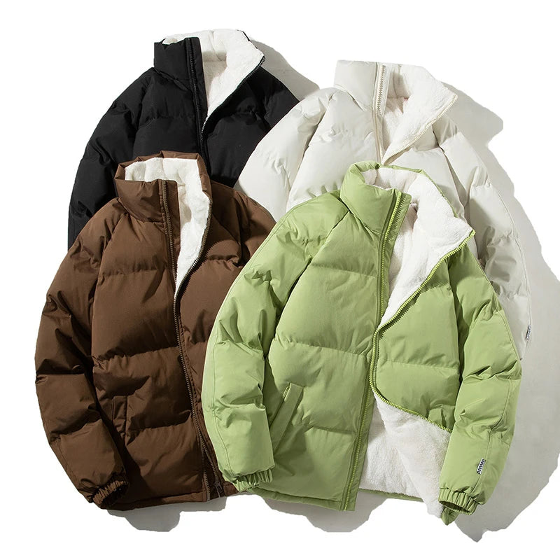 Thicken Warm Fleece Puffer Parka