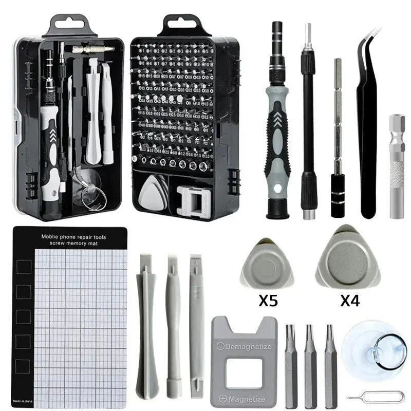 115 in 1 Precision Screwdriver Set – Essential for Home Repair and Electronics 🛠️🔧