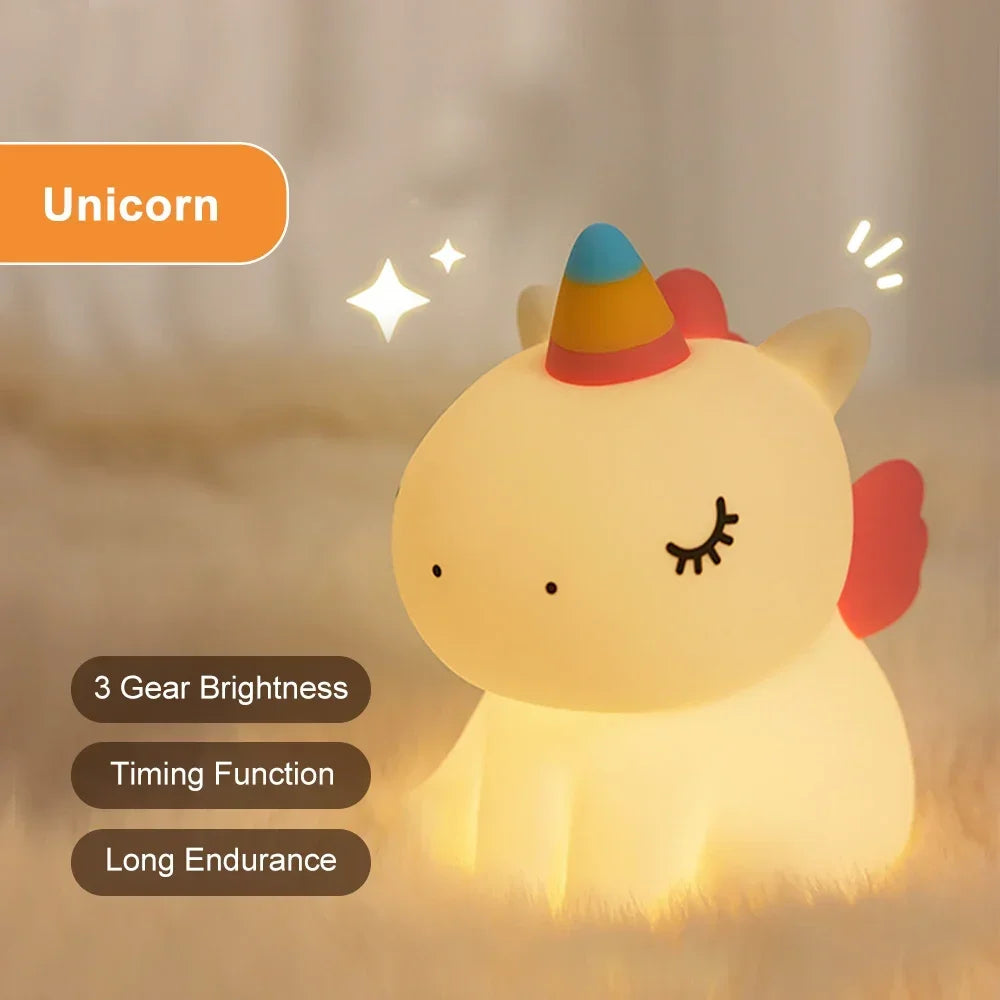 Unicorn Color Glow Night Light 🦄✨
