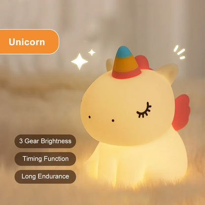 Unicorn Color Glow Night Light 🦄✨
