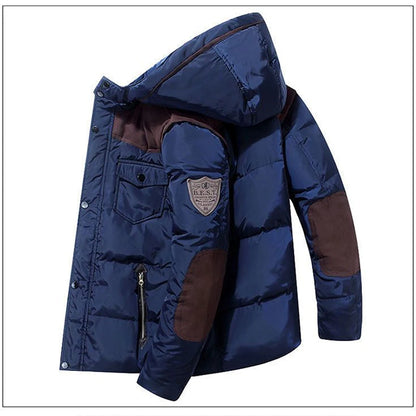 Thickened Mid-Length Down Jacket for Extreme Cold