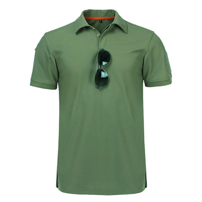 Men's Tactical Embroidered Quick-Dry Polo