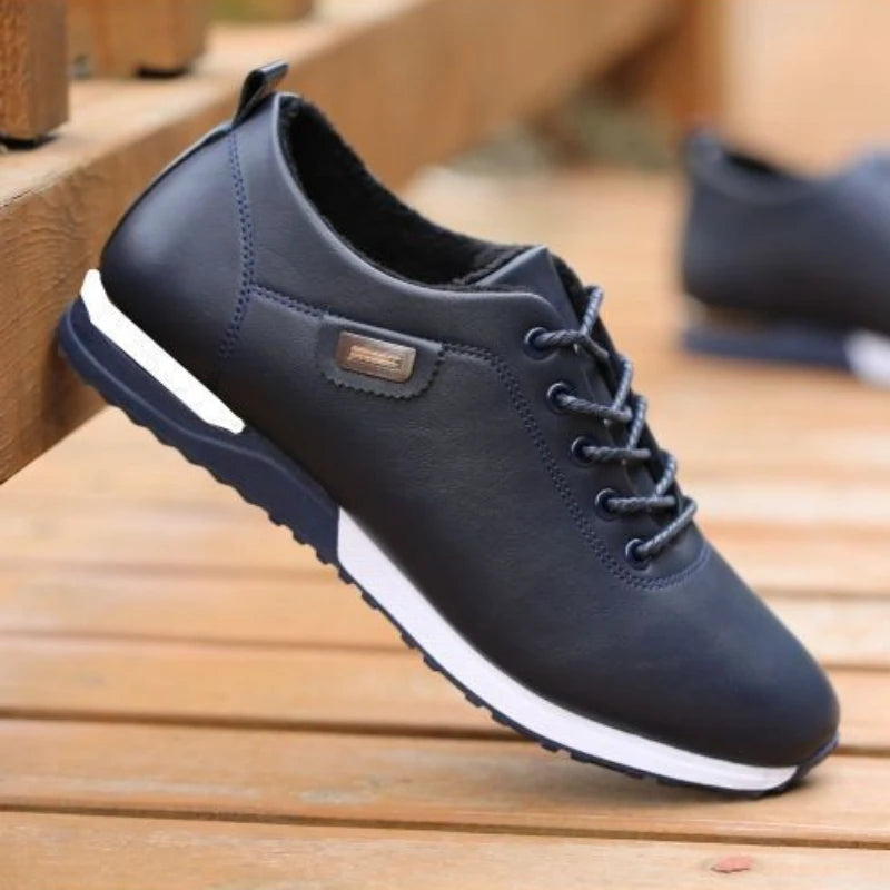 Men's All-Matching Leather Tennis Sneakers