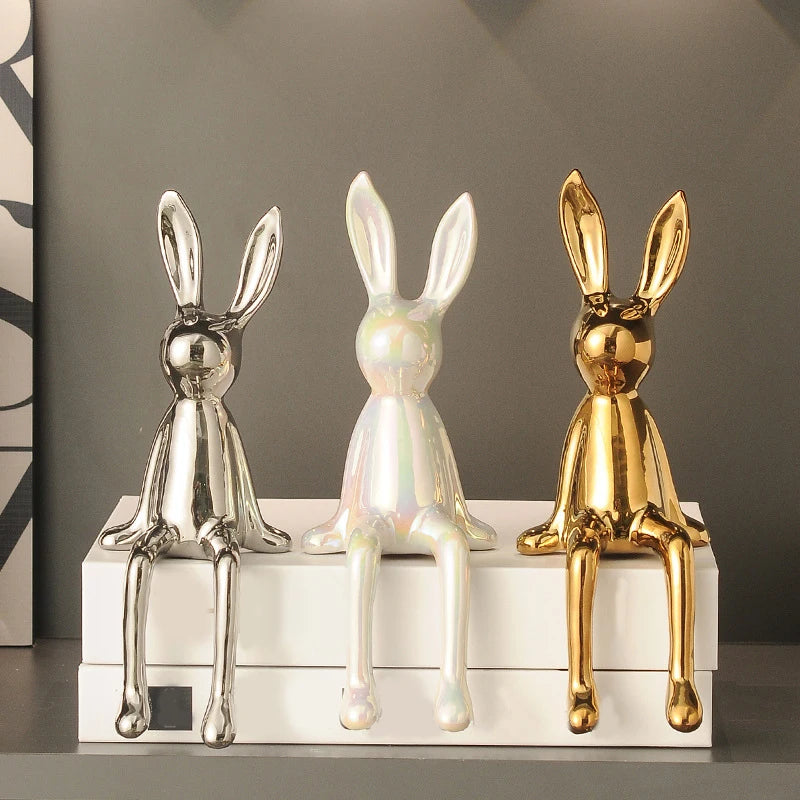 Rabbit Statues Modern Nordic Decor