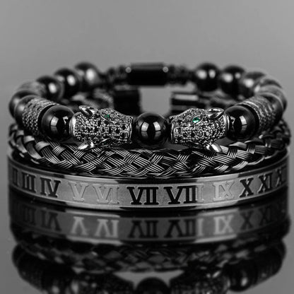 Luxury Men's Trio Bracelet Set