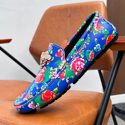 Designer Floral Driving Loafers