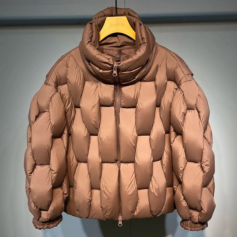 Winter Luxury High Collar Padded Parka