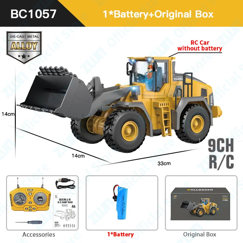 1:16 RC Bulldozer: Realistic Construction Fun!