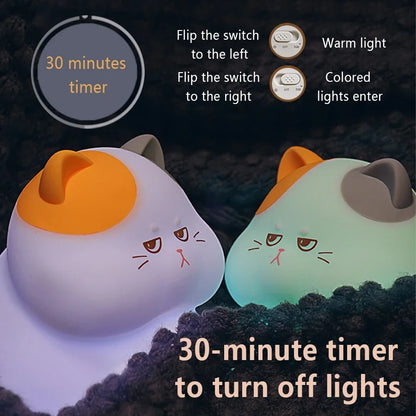 Gluttonous Cat Night Light 🐟 🐈