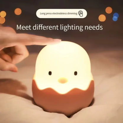 Cartoon Chicken Eggshell Night Light 🐣✨