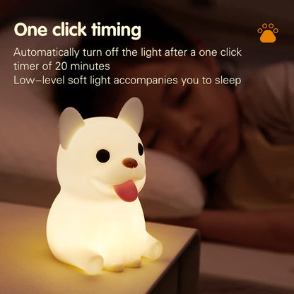 Bulldog Silicone Night Light