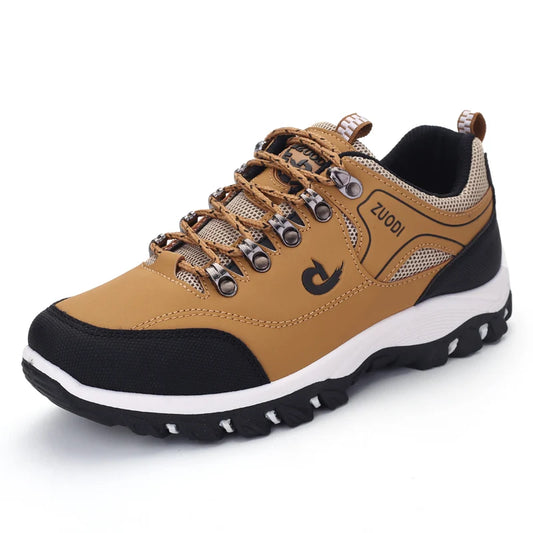 Summer Breathable Leather Trekking Sneakers