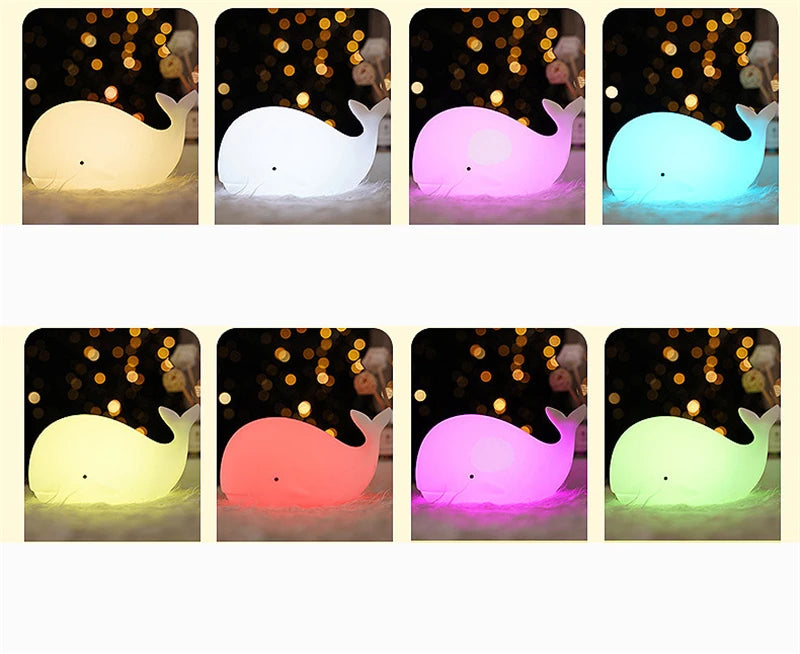 Whale Silicone Night Light 🐳🌙