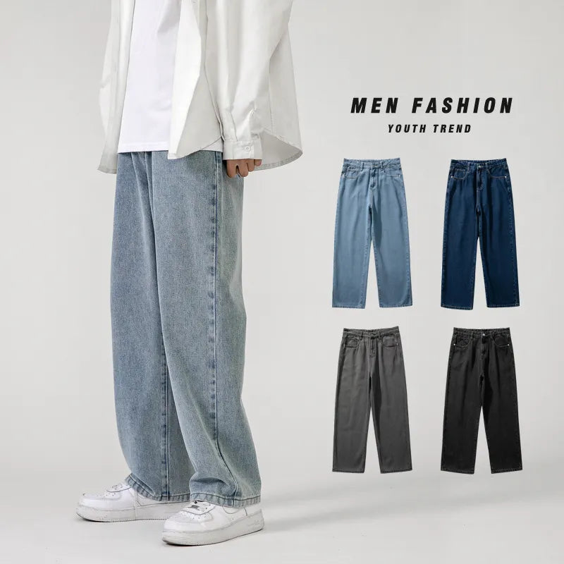 Korean Fashion Men's Baggy Jeans