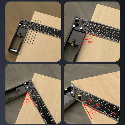 Elite Precision Right Angle Marking Ruler (30/40cm)