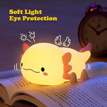 Axolotl Silicone Night Light 🌸🦎