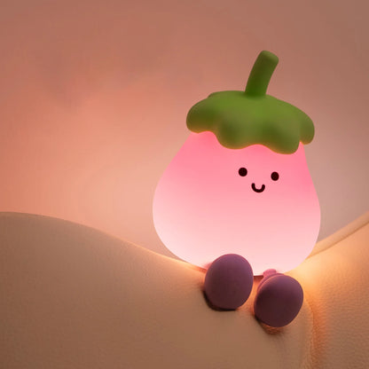 Eggplant Smile Silicone Night Light 🍆😊