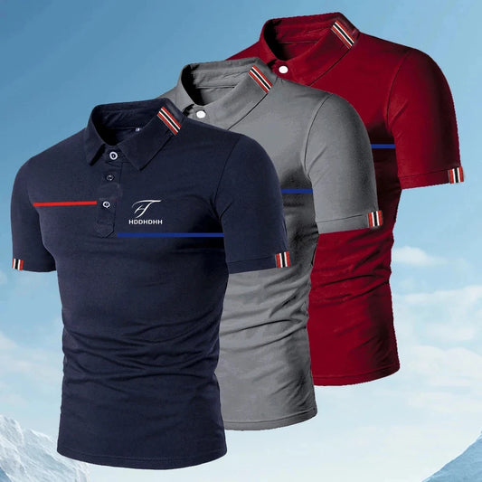 Solid Color Polo Shirt