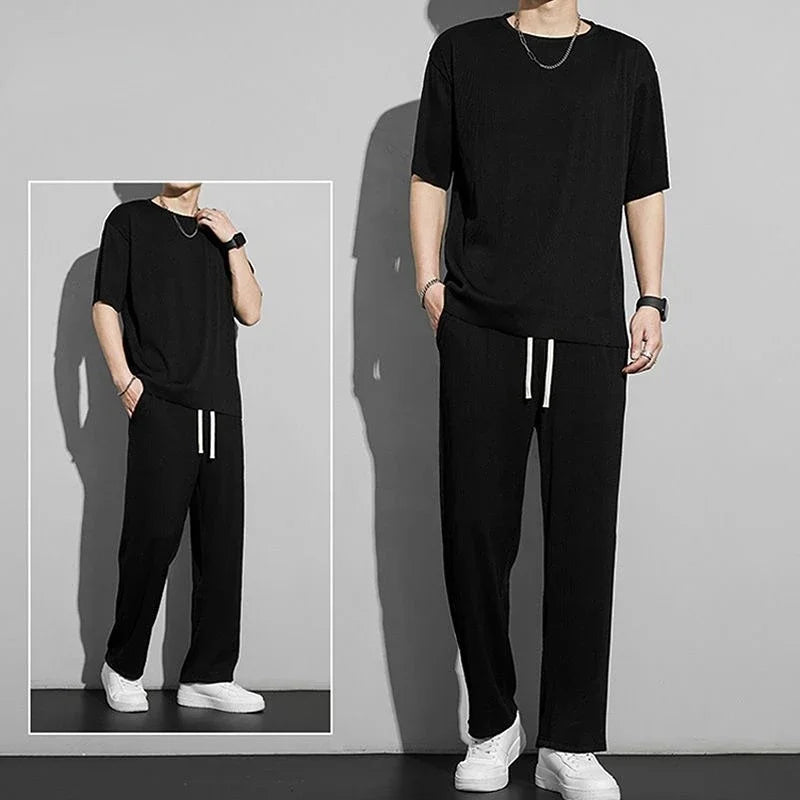 K-Pop Style Short Sleeve Tracksuit