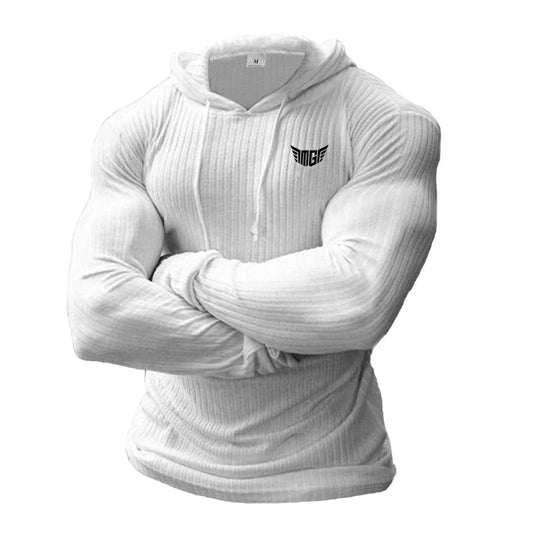 Men's Knitted Hooded T-Shirt